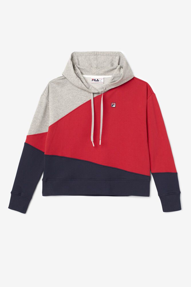 Fila Hoodie Womens Red Adriana - Ireland 65840-NQGI